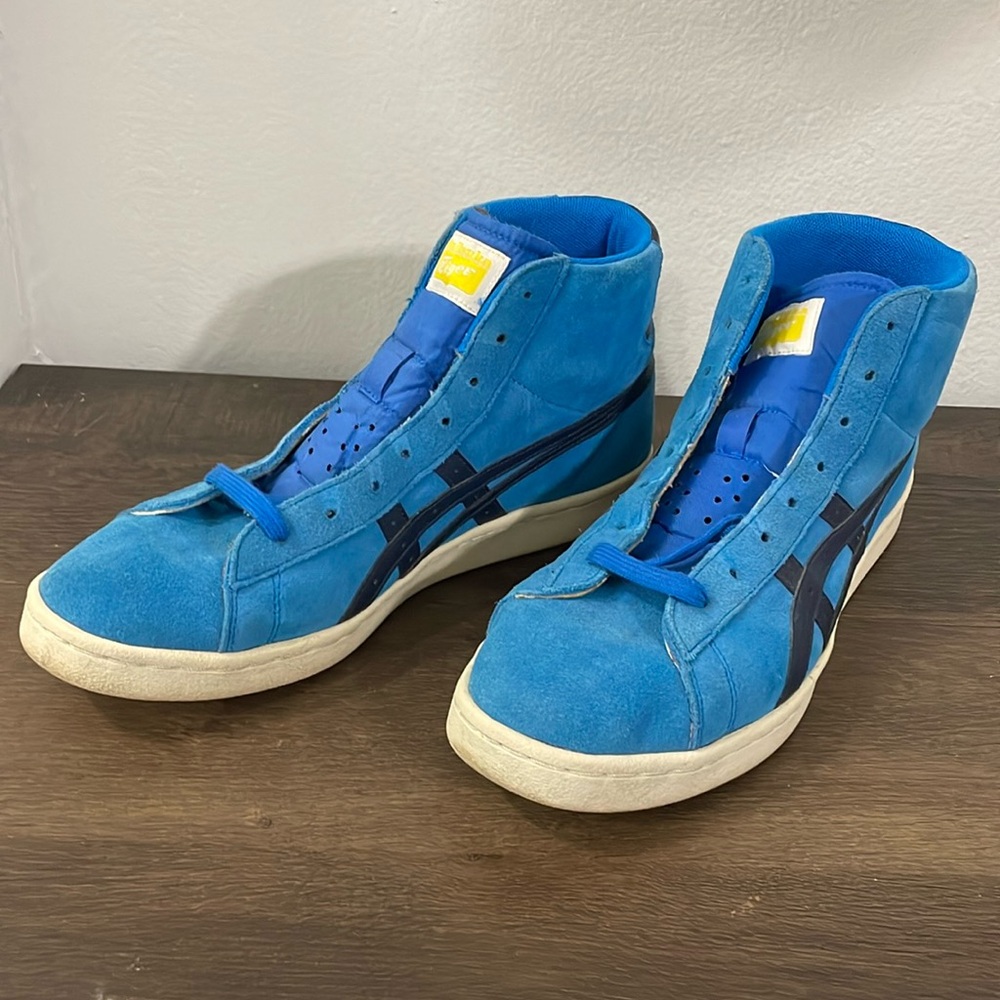 Onitsuka Tiger FaBre High Top Basketball Shoes Cyan Size 9.5
